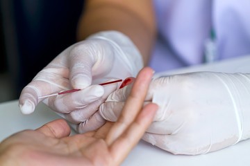 забор крови из пальца на анализ